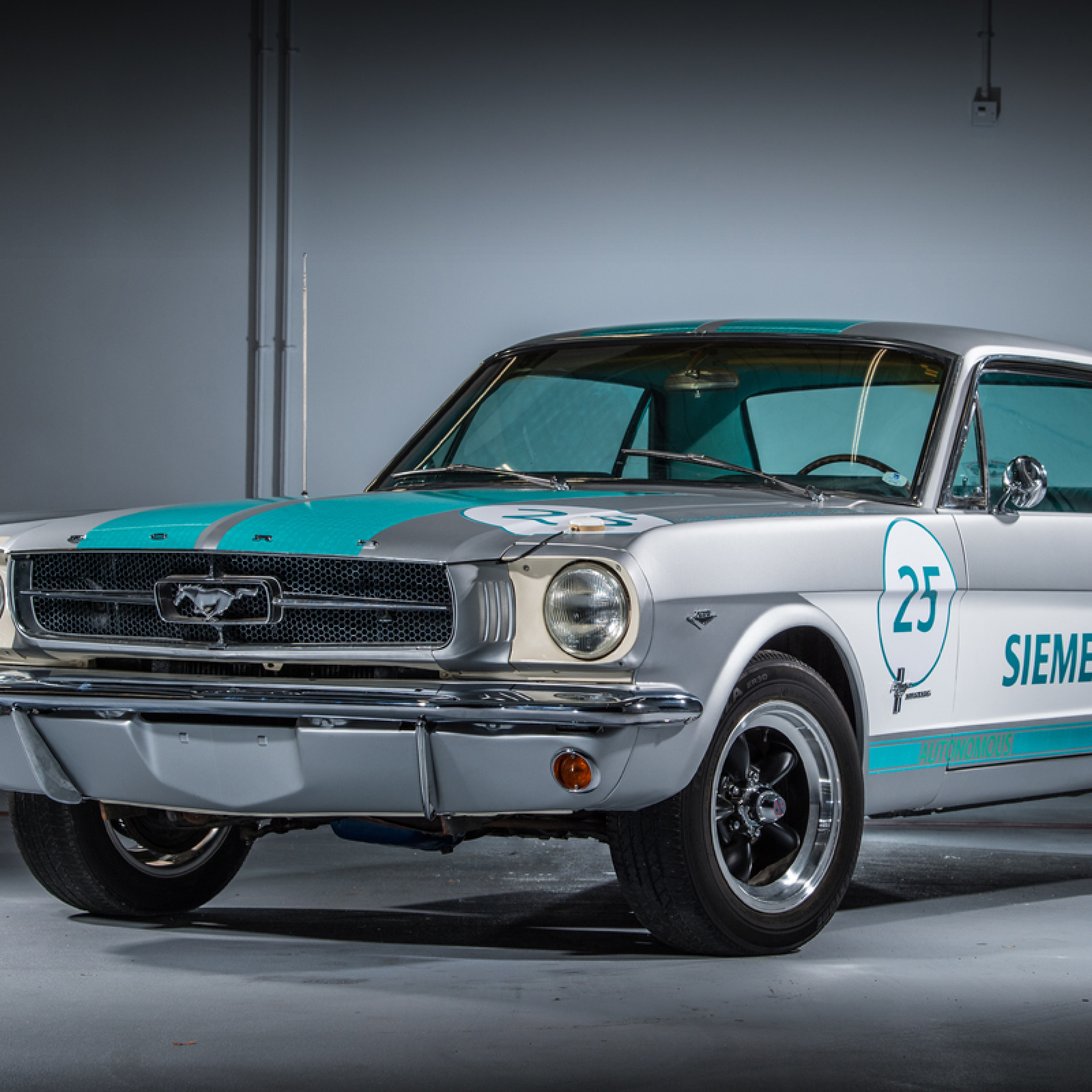 Siemens converts 53-year-old muscle car to drive a...