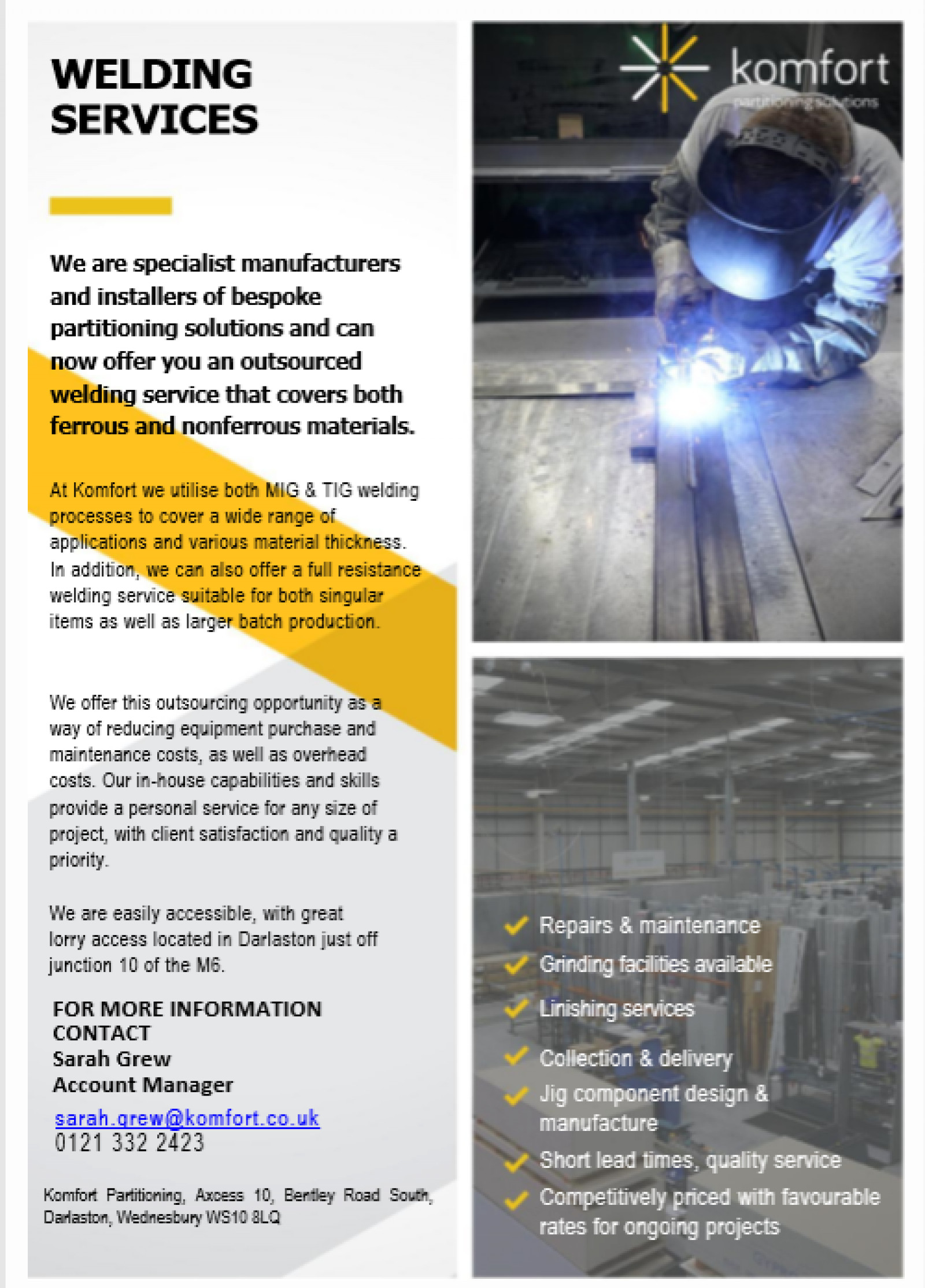 Sub Contract Welding Opportunities