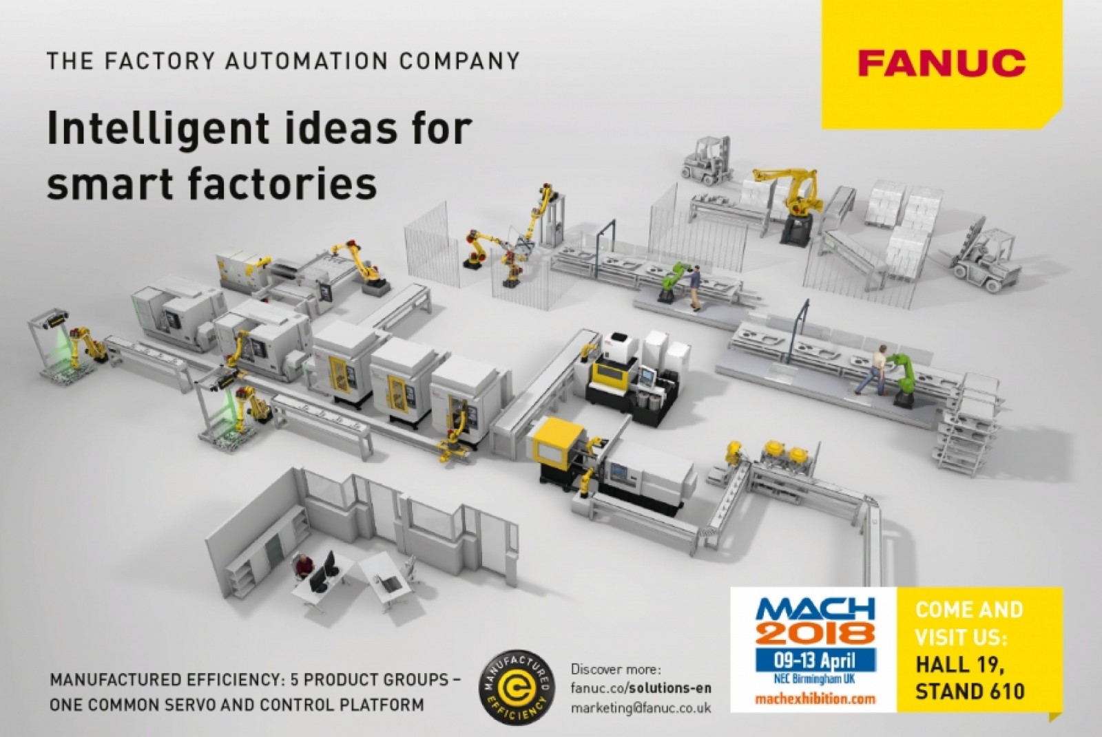 FANUC UK TO DEMONSTRATE OPEN NETWORK CAPABILITIES AT MACH 2018