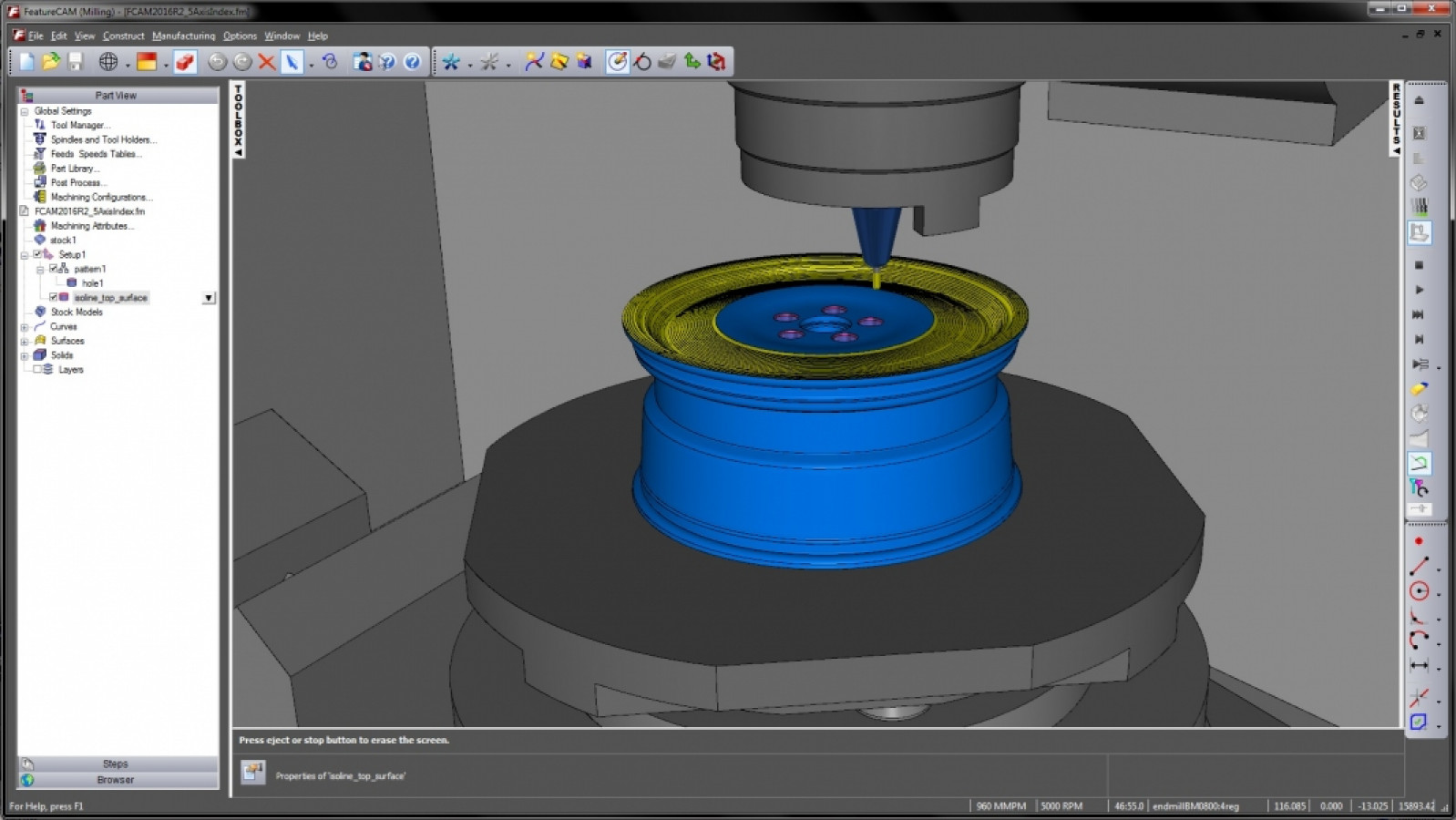 Latest FeatureCAM automated CAM at MACH