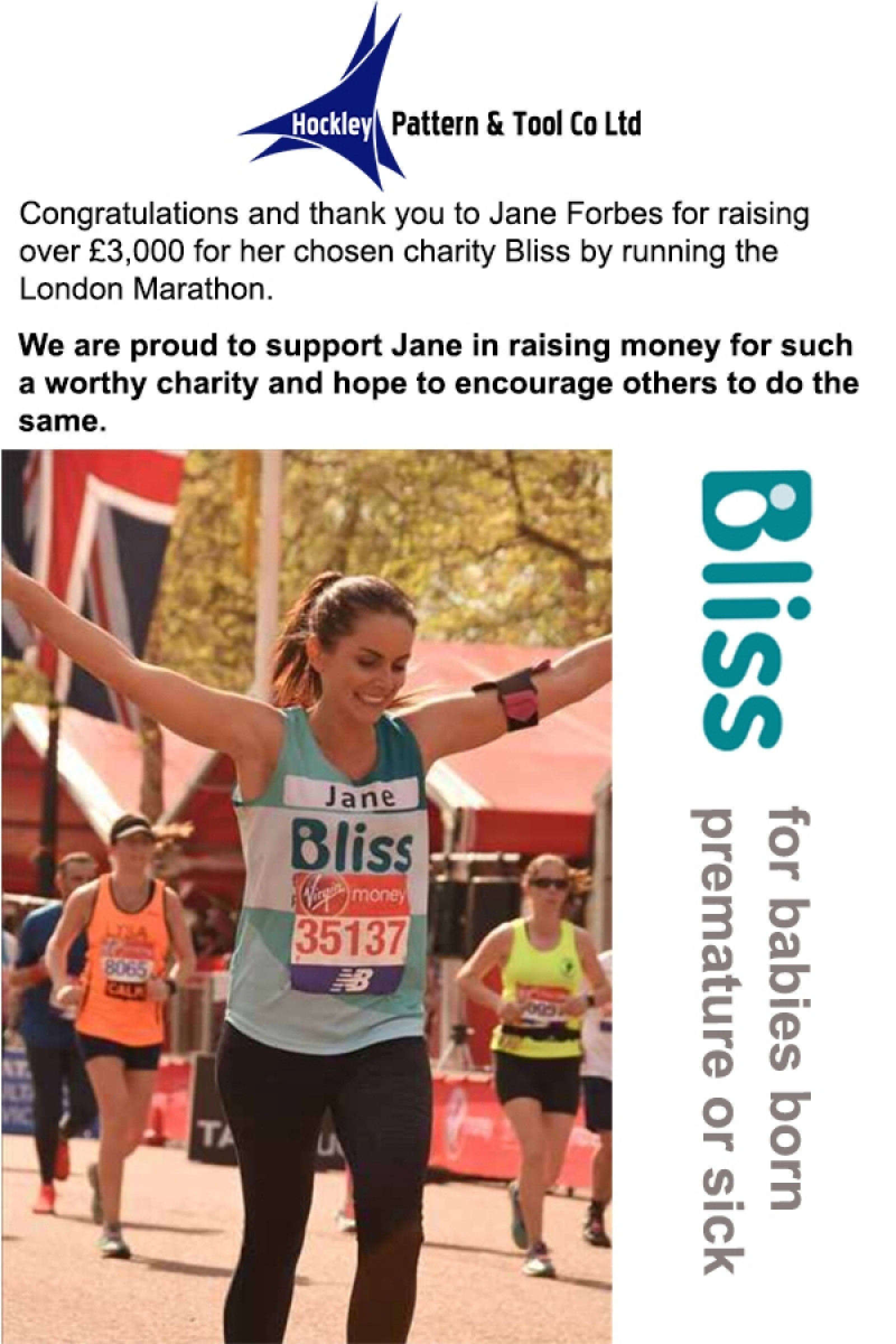 Our London marathon runner!
