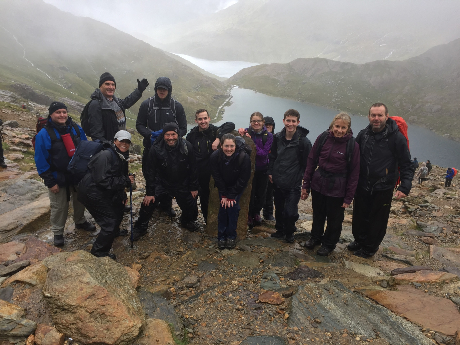Team Sorion clims Mount Snowdon