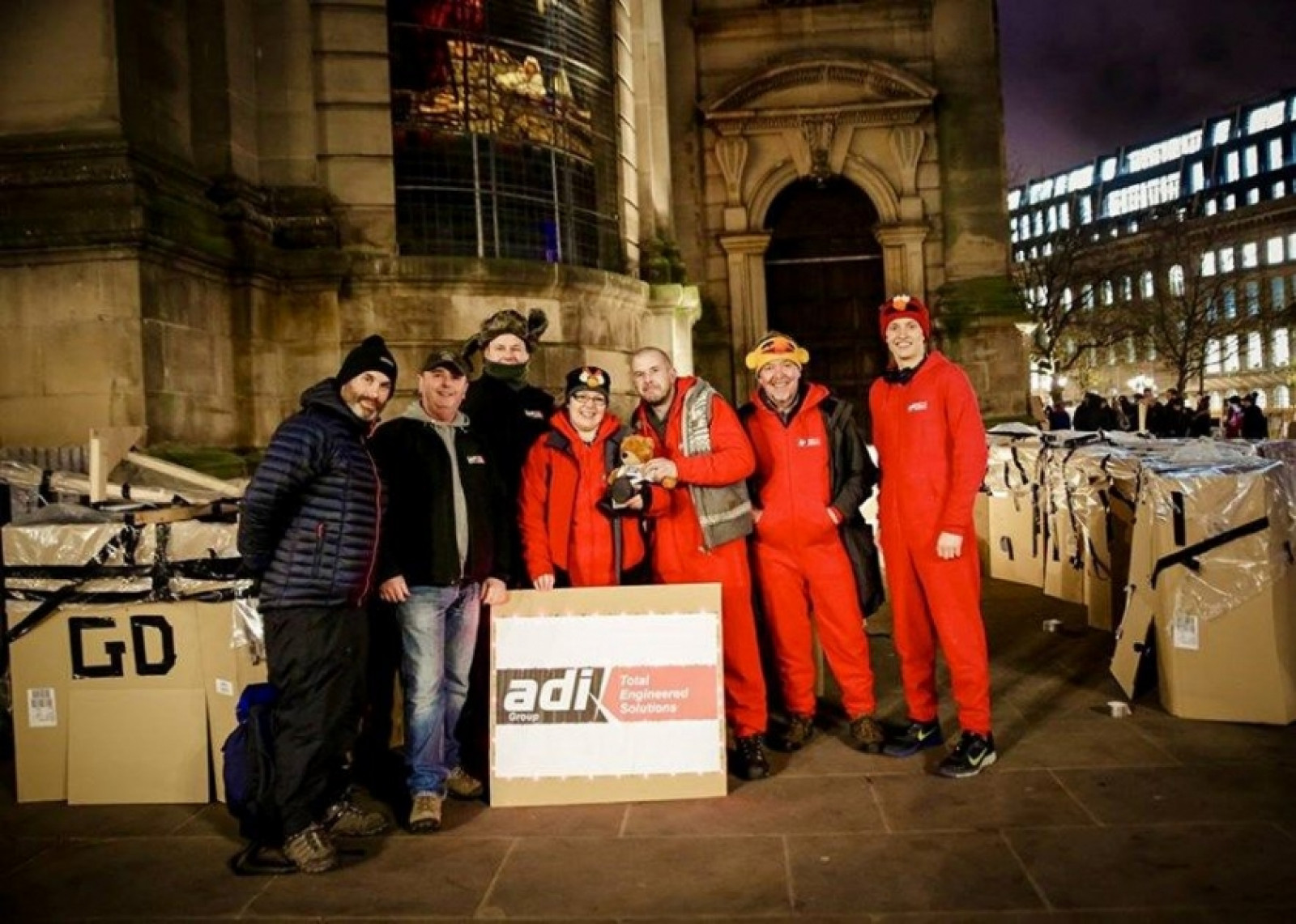 adi Group Employees Prepare To Sleep Out For St Ba...
