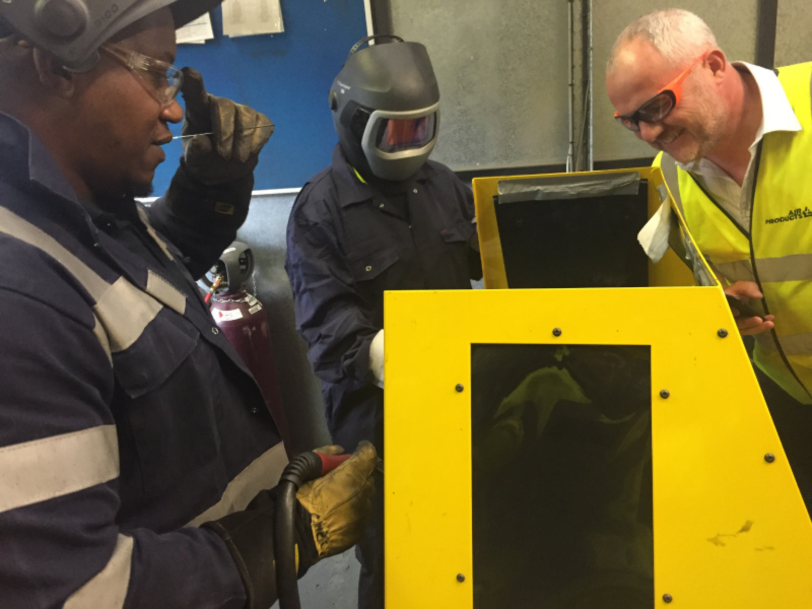 Hands on welding training for Air Products Agents