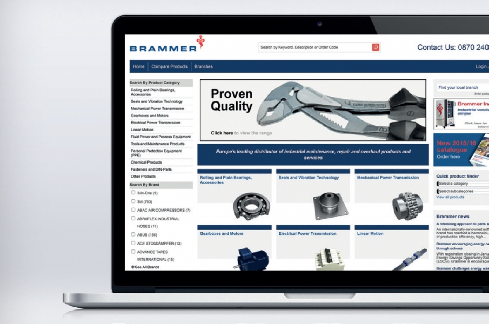 1000s of products a click away with Brammer Online