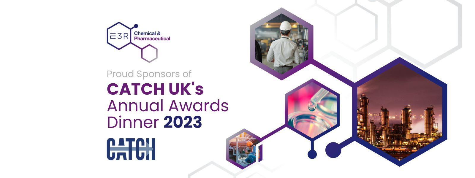 E3R Chemical and Pharmaceutical division announced as platinum sponsors for CATCH UK Annual Awards Dinner 2023