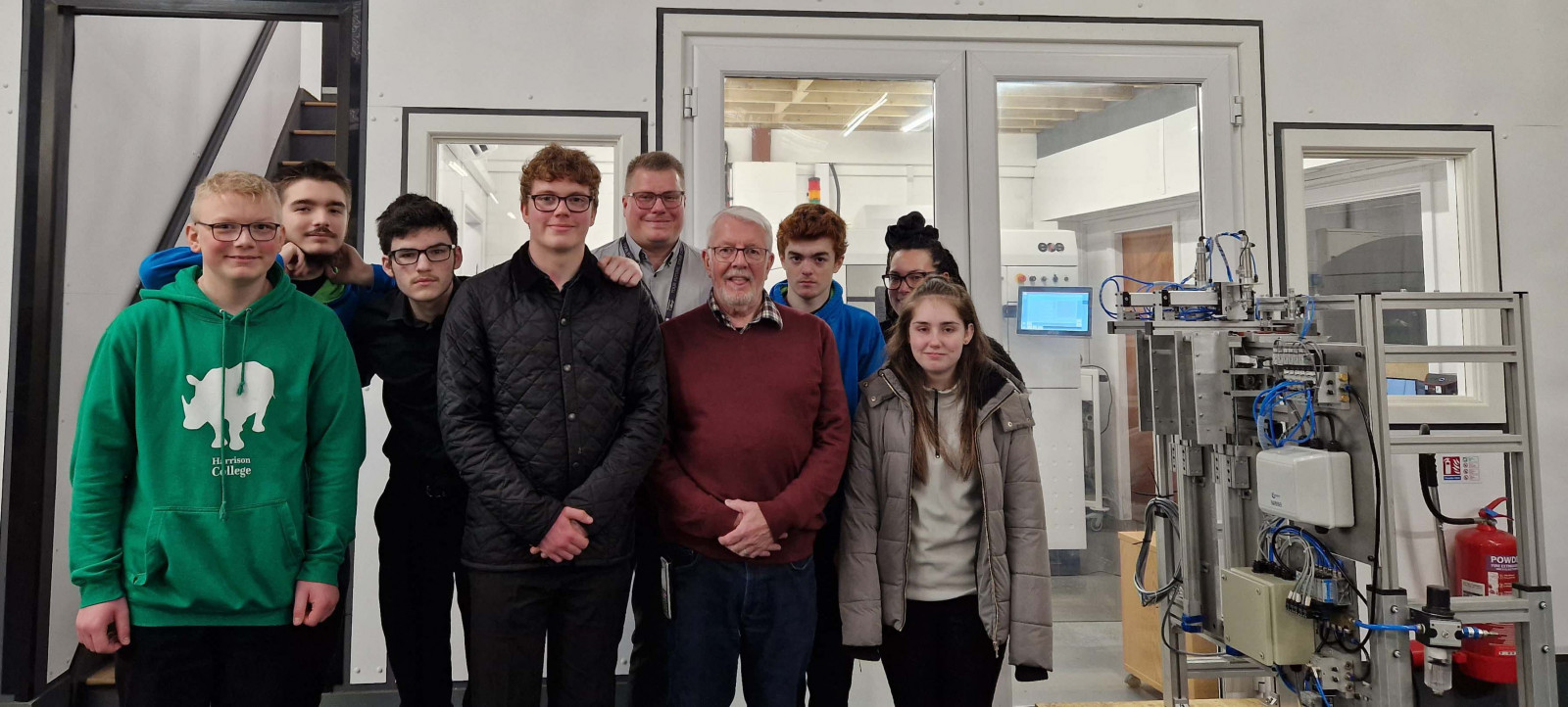 Harrison College students visit innovative engineering company
