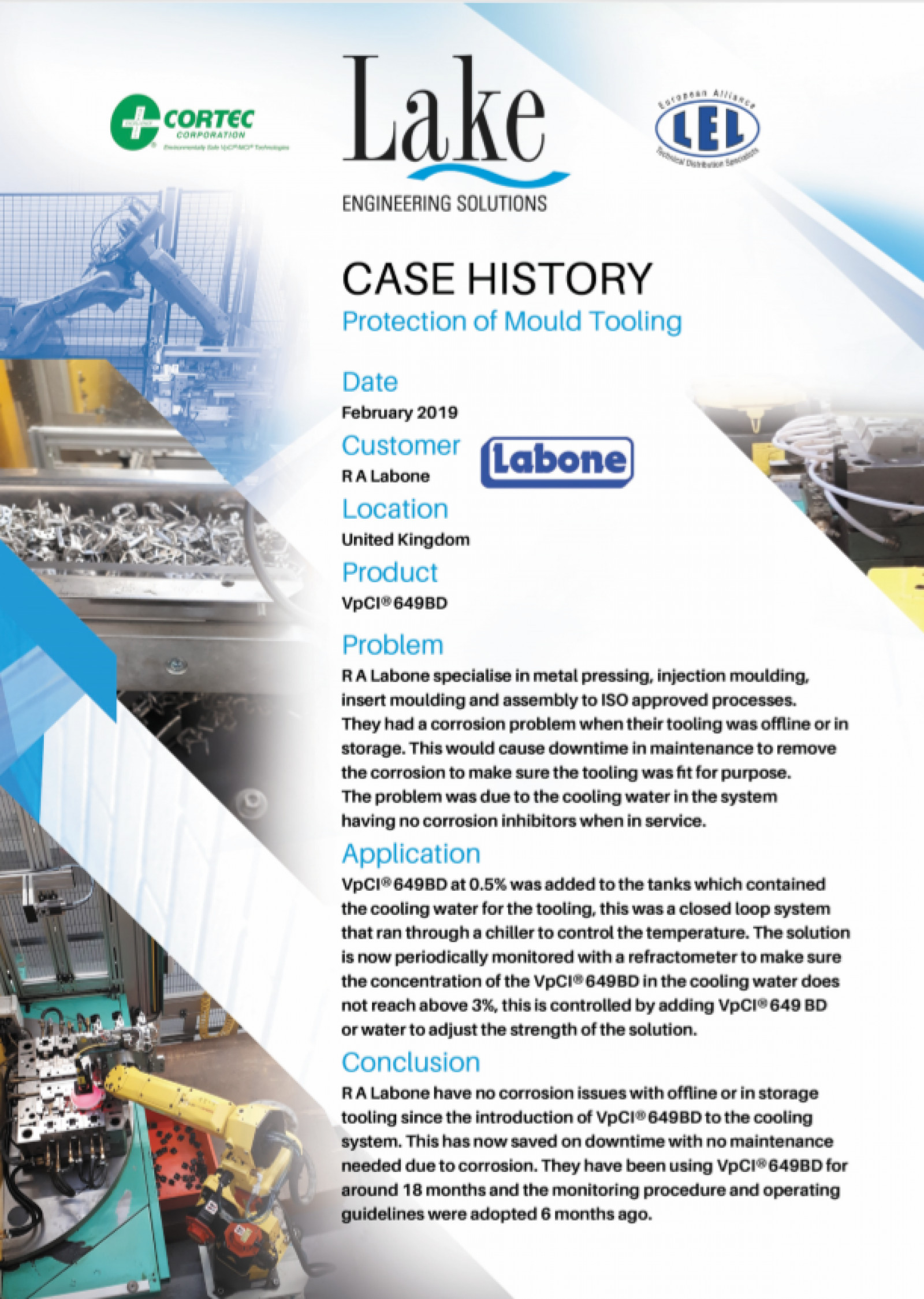 Case History - Protection of Mould Tooling