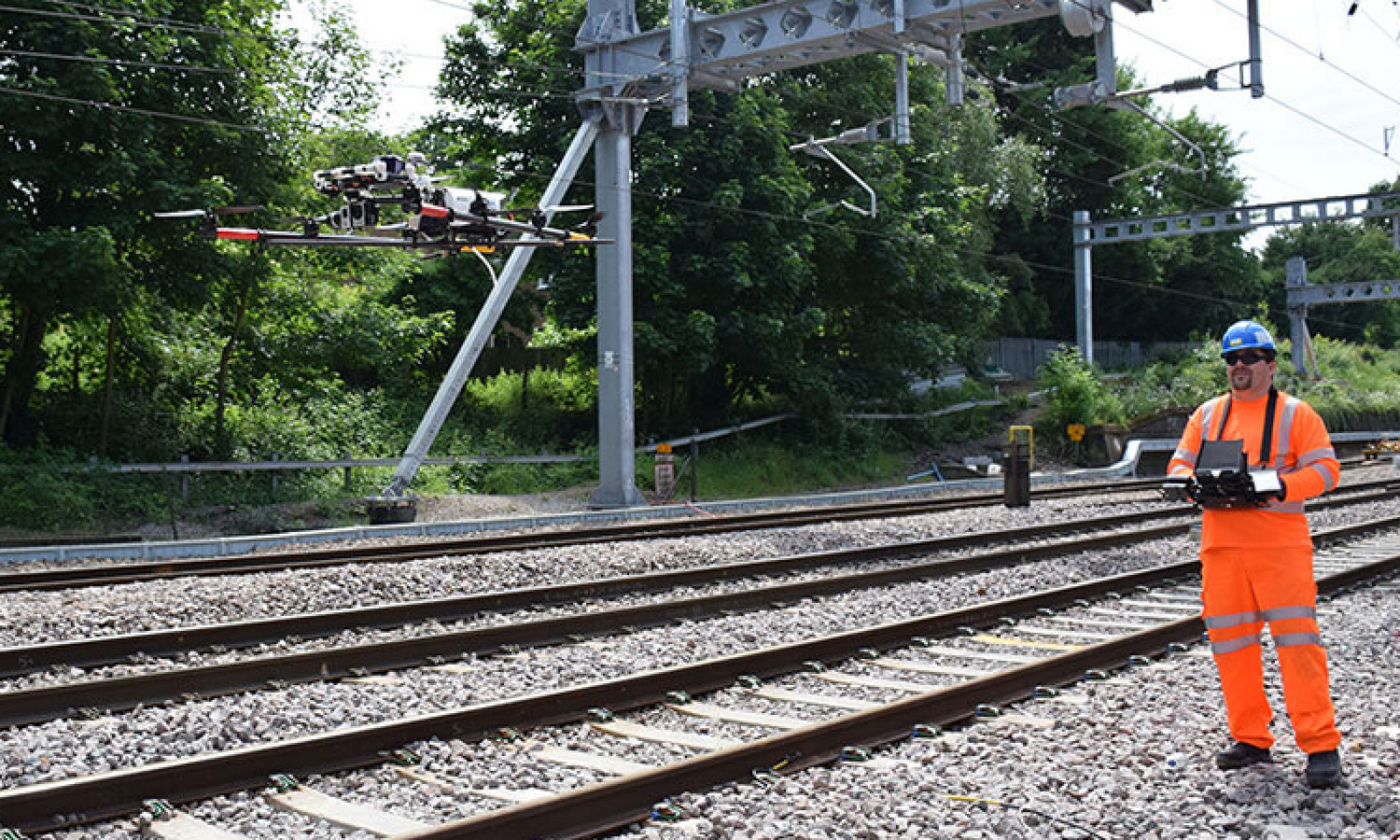 Network Rail uses drones to improve safety on sout...