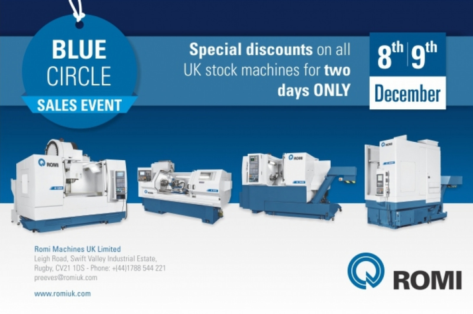 Blue Circle Sales Event