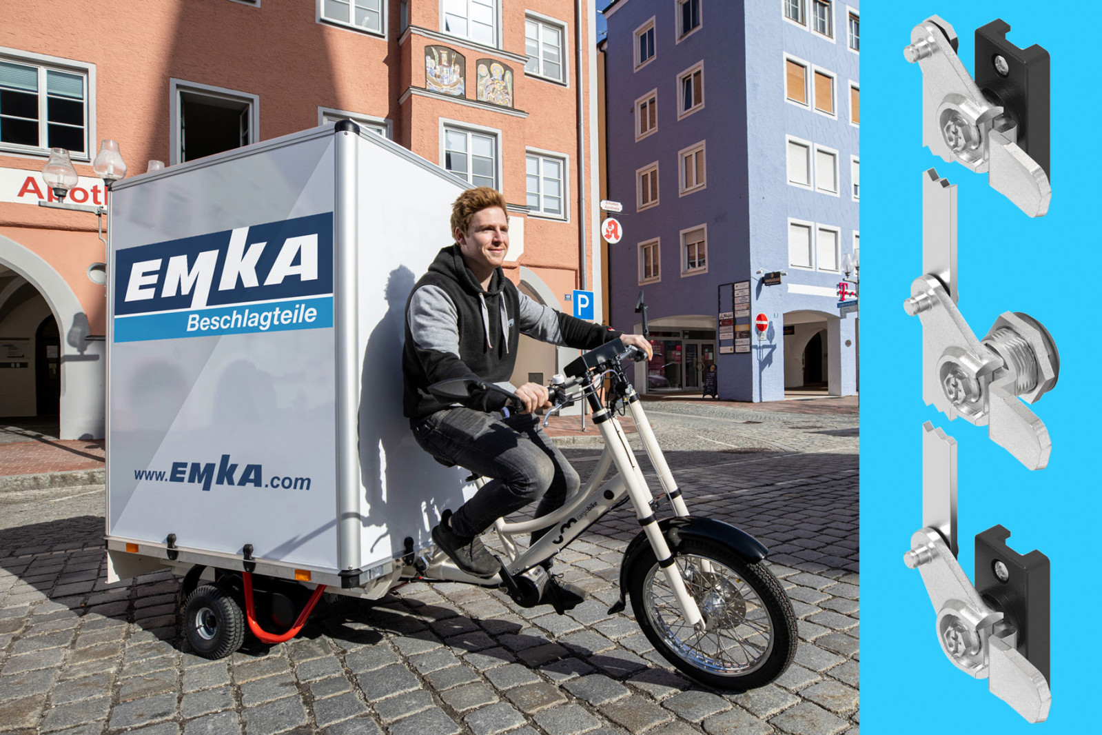 EMKA locking technology turns cargo bike into mobi...
