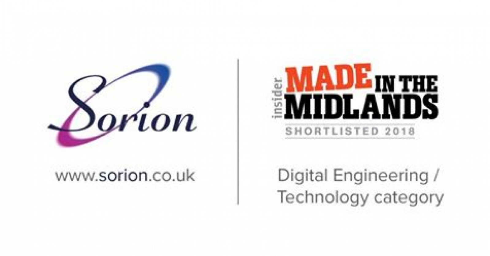 Sorion has been shortlisted for a Digital Engineer...
