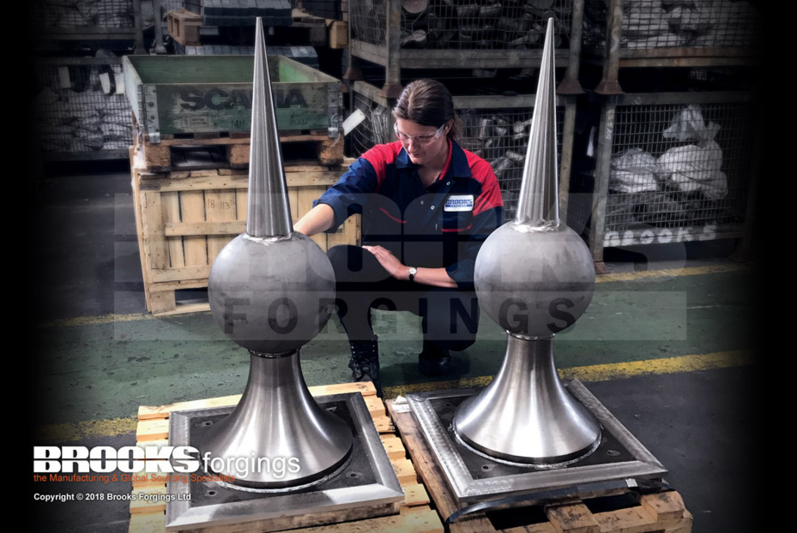 Brooks Forgings Fabricates Bespoke Post Tops For P...