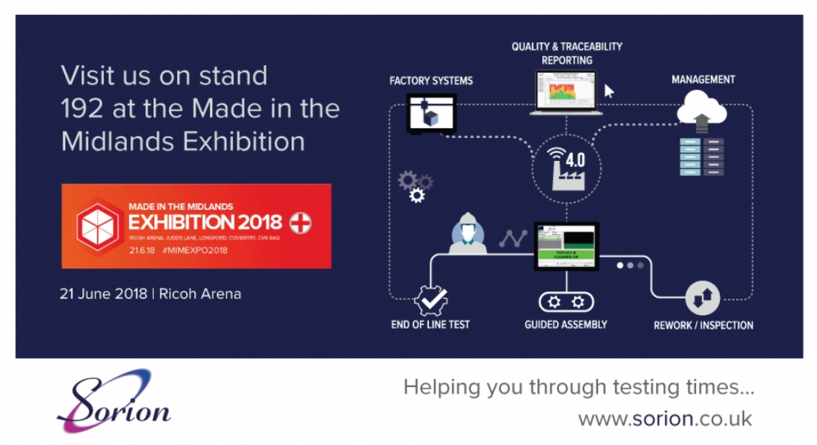 Sorion at the Made in the Midlands Exhibition 2018