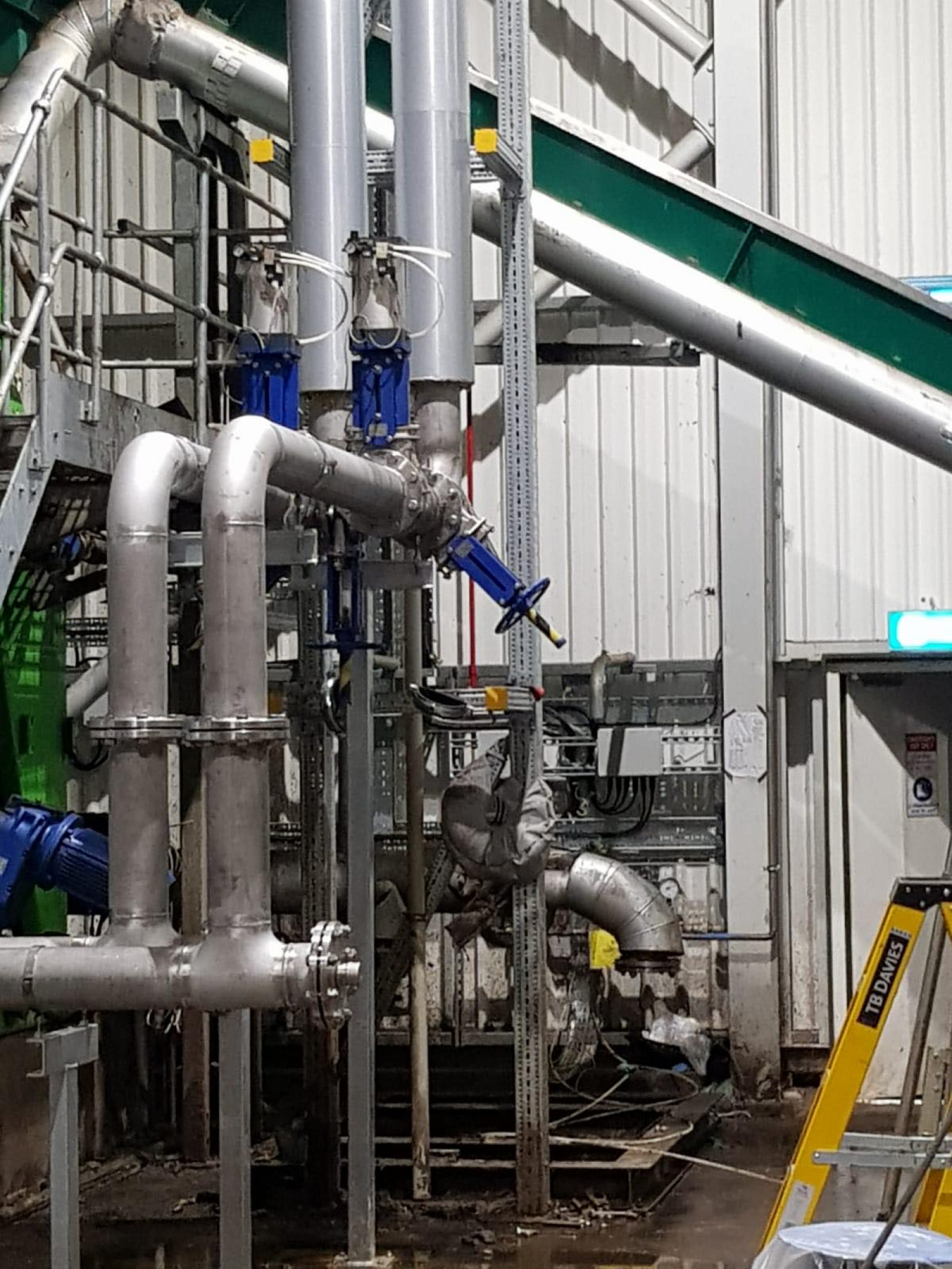 Pipework Installation at Waste to Energy Plant, in Derby