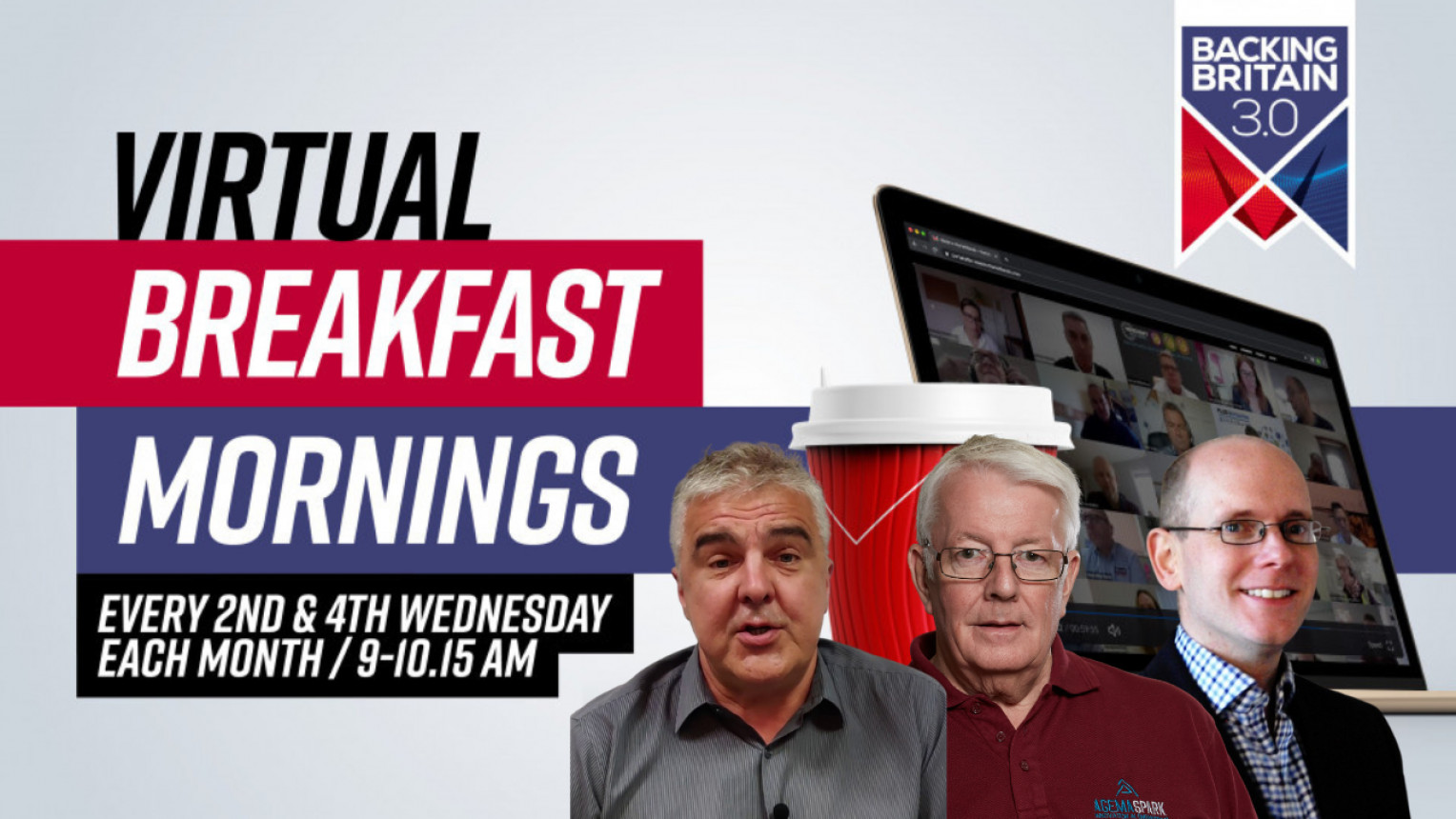Backing Britain Virtual Breakfast Morning with Handling Concepts, Industrial Washing Machine & Agemaspark