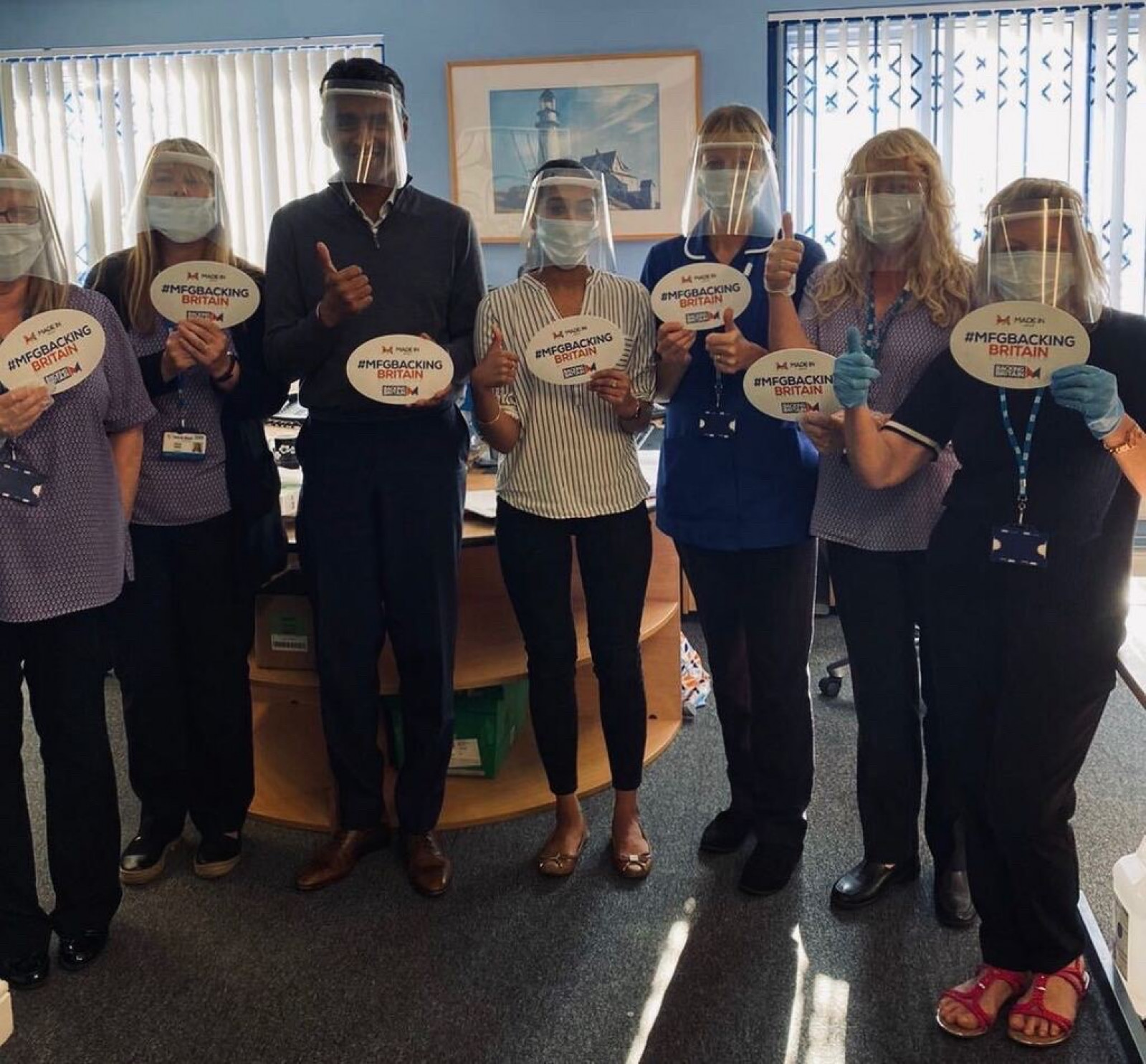 Made team buckle up to deliver more face visors to local care homes