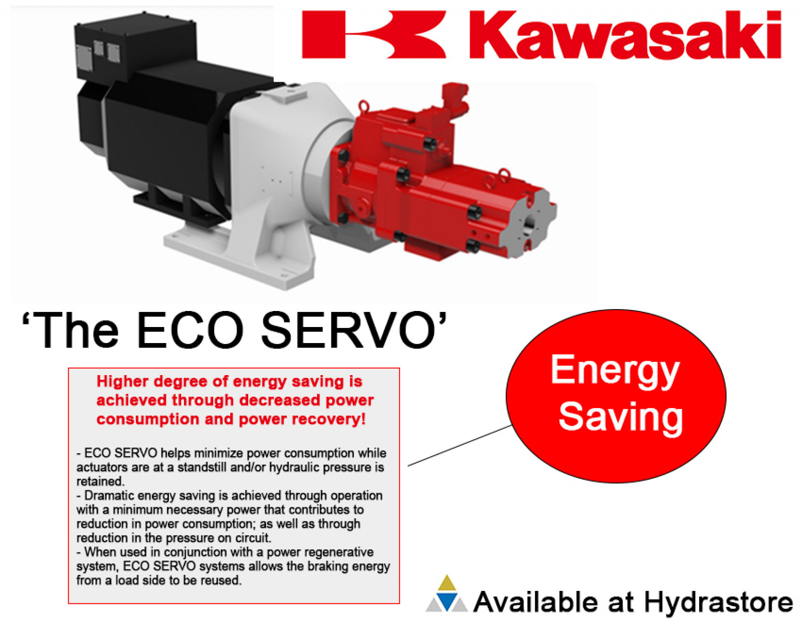 KAWASAKI'S ECO SERVO SOLD AT HYDRASTORE.