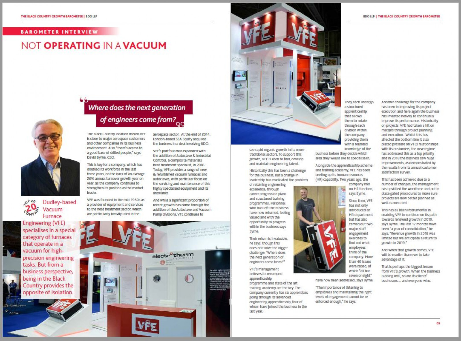 VFE featured in BDO Black Country Growth Report 20...