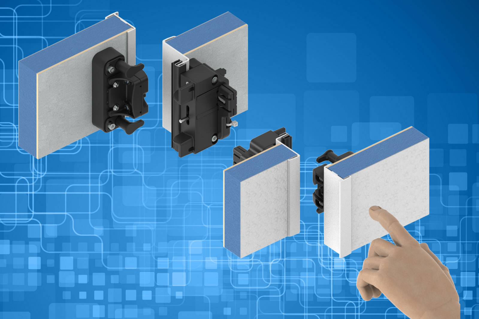 Electromechanical invisible locking from EMKA with...