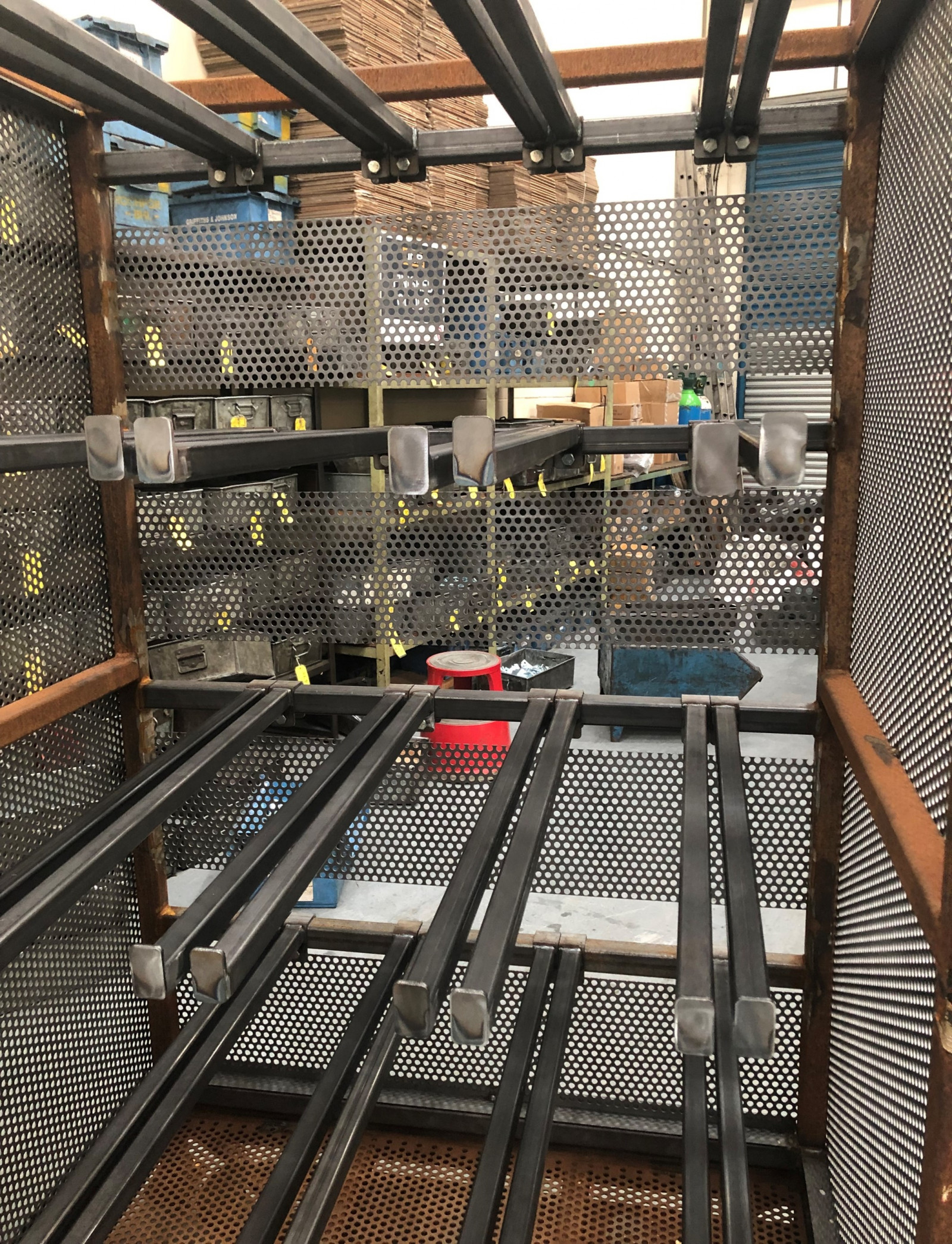 Behind the scenes - stillage cages