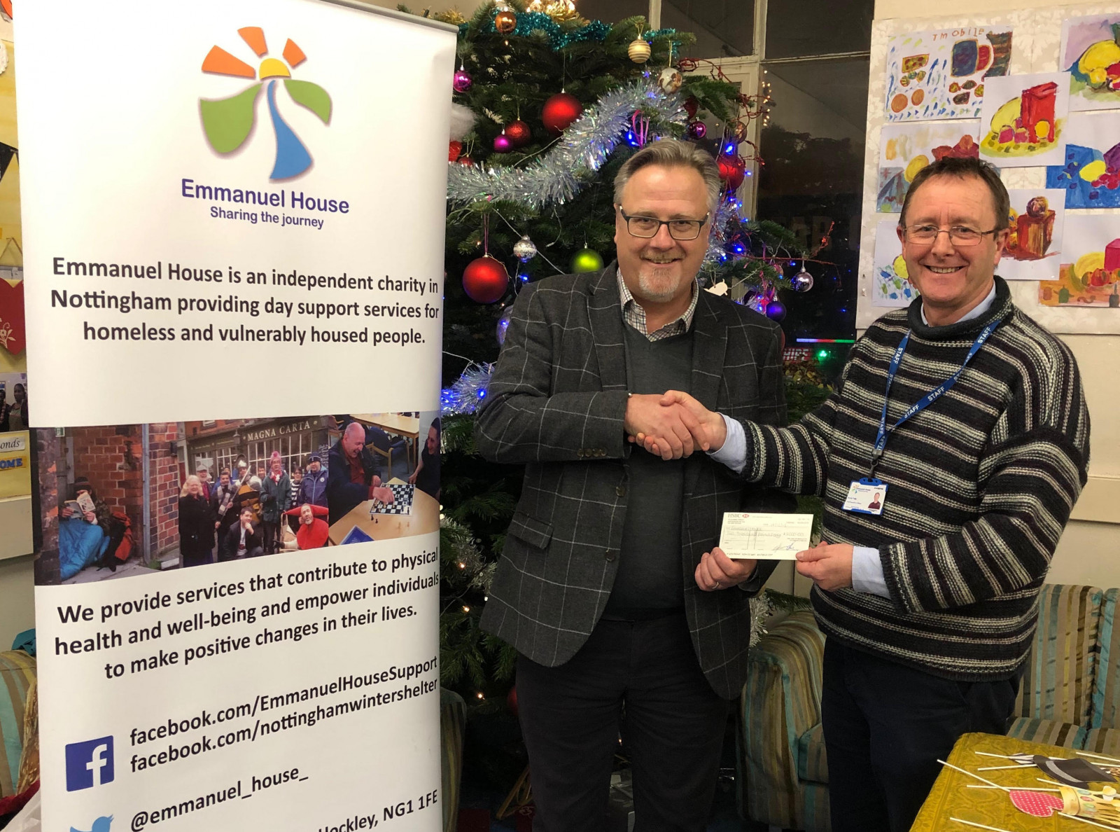 Festive support for Emmanuel House