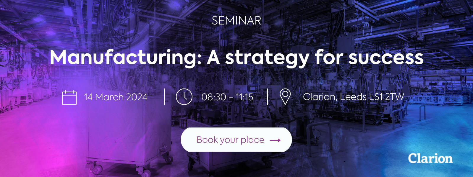 In-Person Event: Manufacturing - A strategy for su...