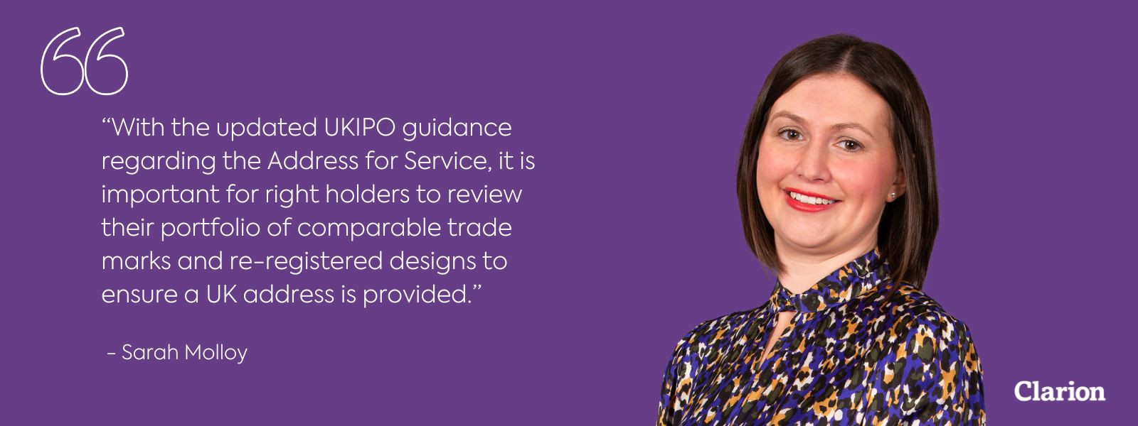 IP Rights: Updated UKIPO Guidance on Address for S...