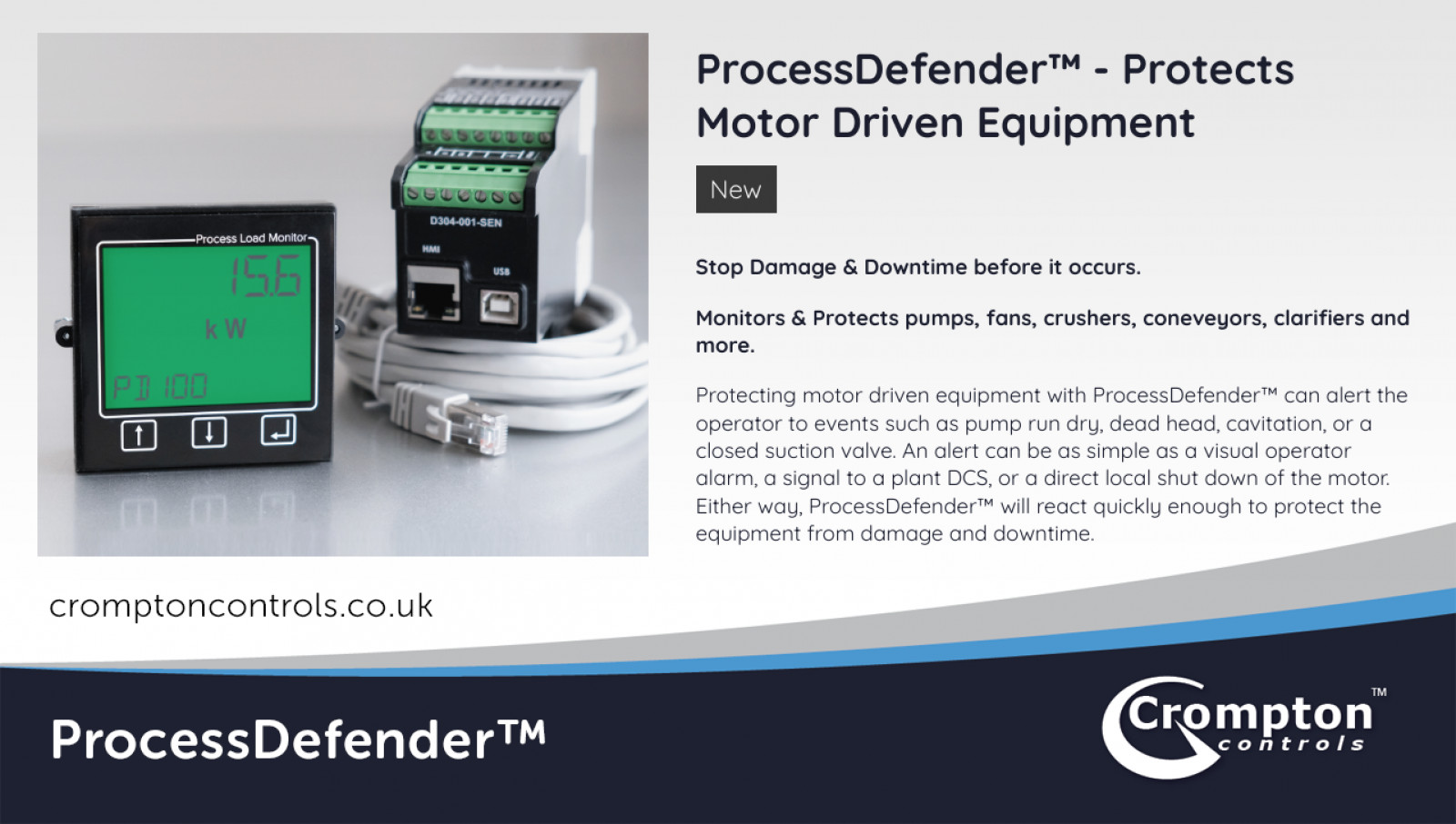 NEW PRODUCT: ProcessDefender™ Protects Motor Drive...