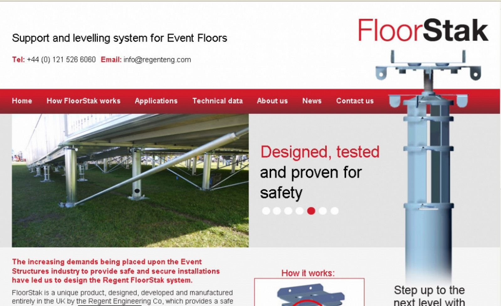 New Regent FloorStak Website