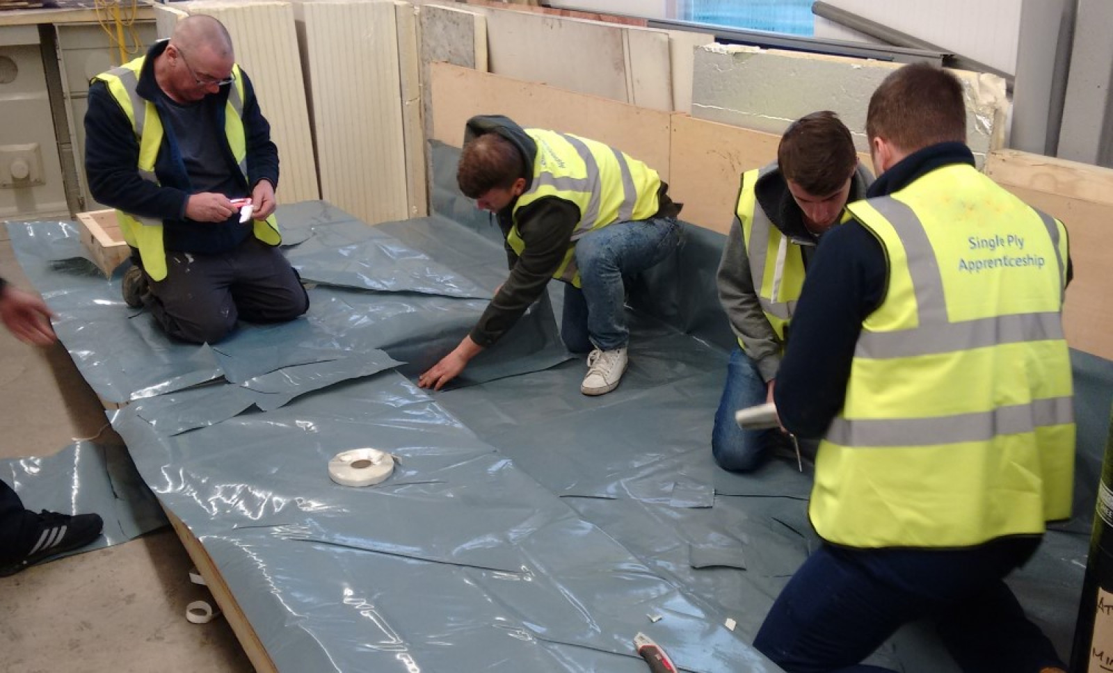 Apollo Roofing Solutions donates adhesive to help...