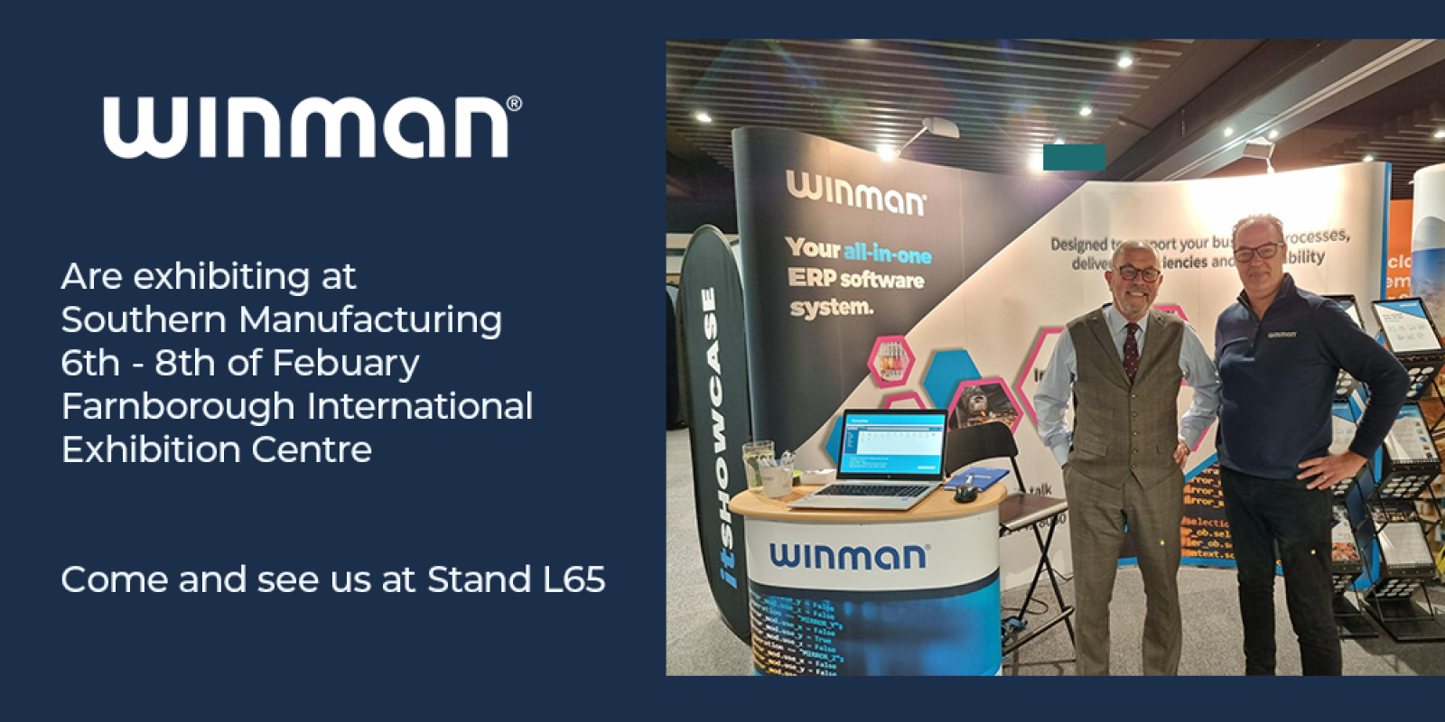 WinMan ERP Software Showcases Innovation at Southern Manufacturing Exhibition