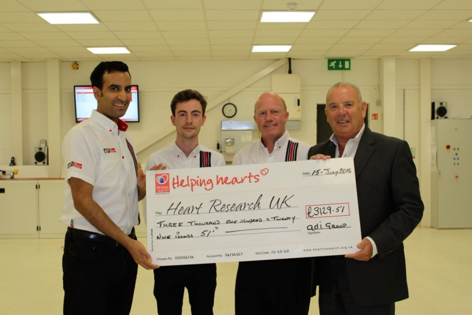 adi Group Raises Over £11,000 For Heart Research U...