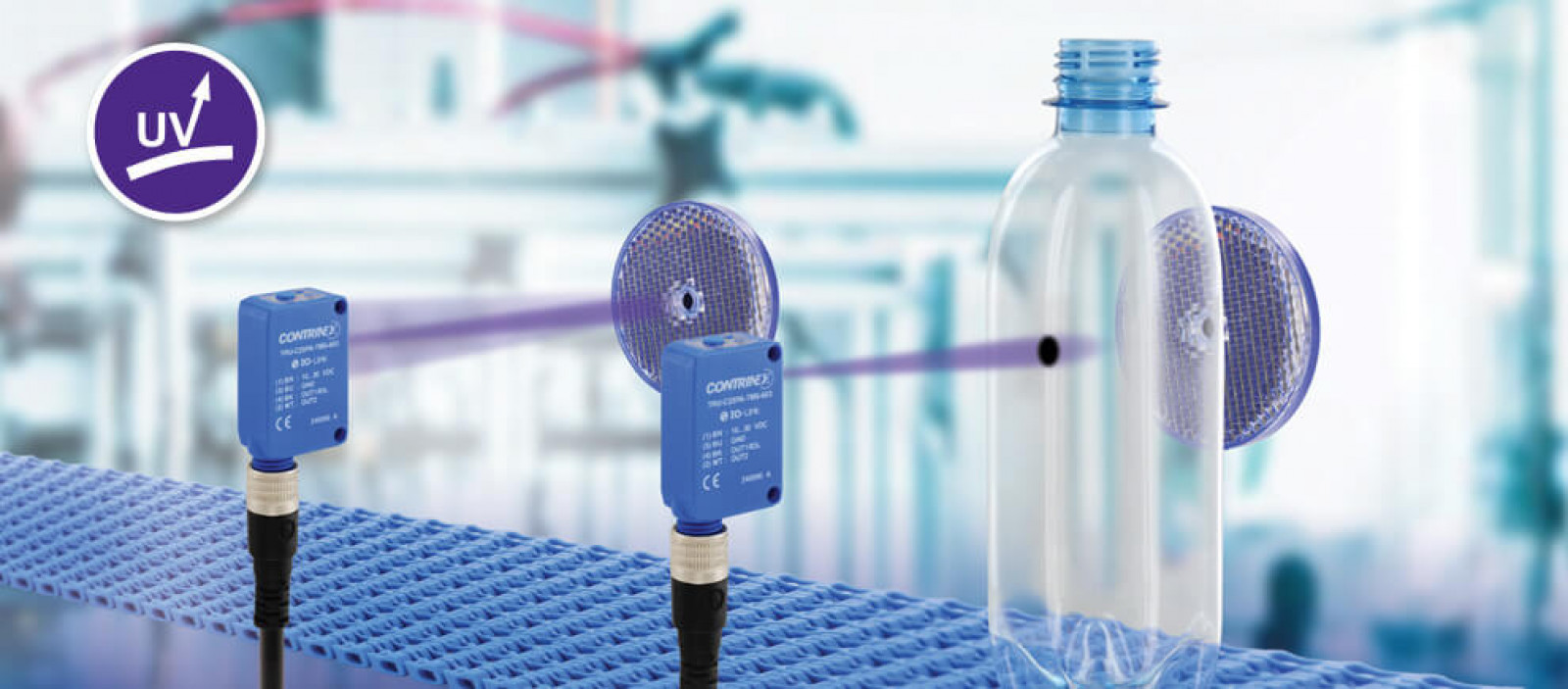 Contrinex's UV Transparent Object Detection Excels