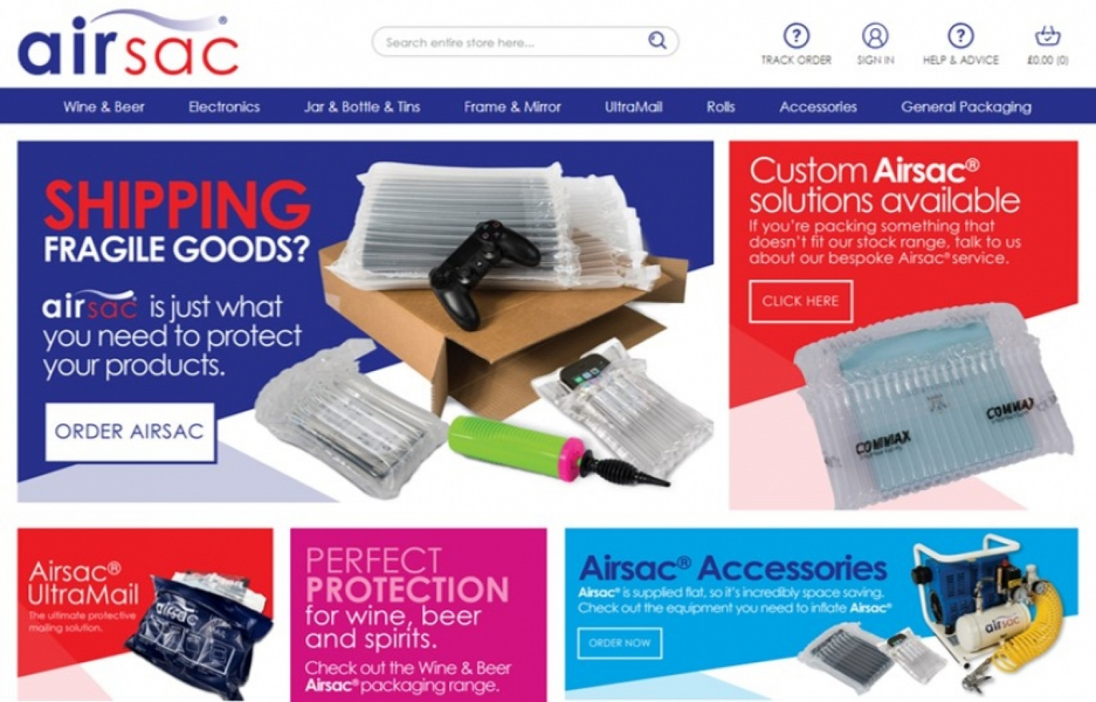 Network Packaging launches new Airsac website
