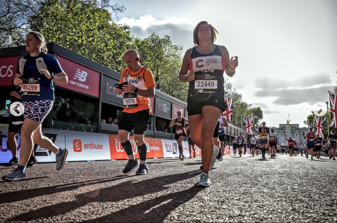 Glenn running on the Marathon